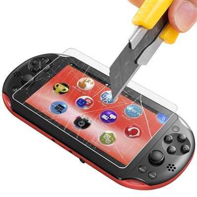 STRA&SZLIG;E GAME Protection &eacute;cran en verre tremp&eacute; + lingette micro fibre pour Sony PS VITA 2000 - PSV2000