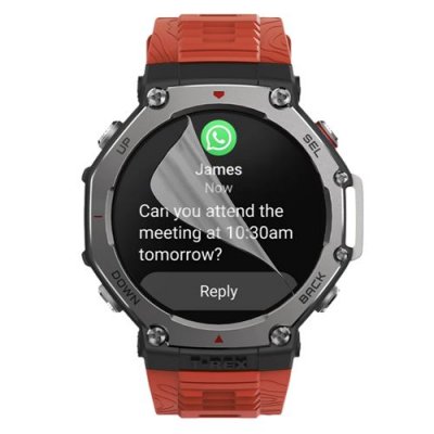 PHONILLICO Protection &eacute;cran pour Amazfit T-Rex 3 [Pack 6] Film Plastique Protecteur R&eacute;sistant Ultra Mince
