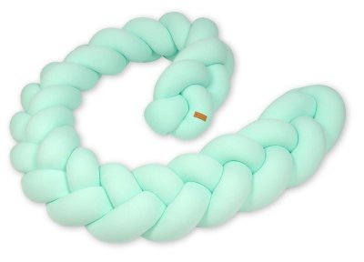 VELINDA Protection tress&eacute;e pour lit b&eacute;b&eacute; menthe 4260919