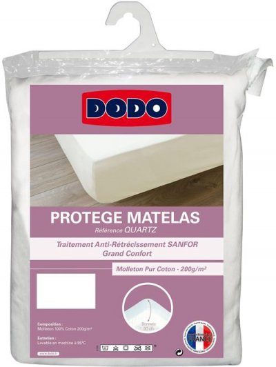 DODO Proteg mat cot 90 x 190  QUARTZ-0919-30 - Blanc