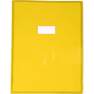 CLAIREFONTAINE Prot&egrave;ge-cahier 24x32 cm - CALLIGRAPHE - Transparent - Jaune
