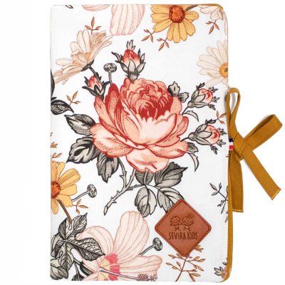 SEVIRA KIDS Prot&egrave;ge carnet de sant&eacute; b&eacute;b&eacute; en coton- n&eacute;o vintage PROT-CS-NEO-VINT
