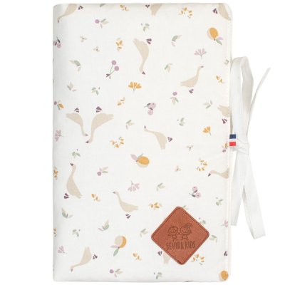 SEVIRA KIDS Prot&egrave;ge carnet de sant&eacute; b&eacute;b&eacute; en coton- sidonia PROT-CS-SIDONIA