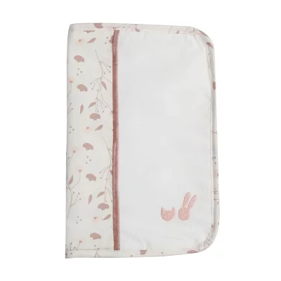 TROIS KILOS SEPT Protege carnet de sante rose et lili
