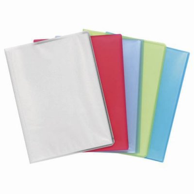 EXACOMPTA Prot&egrave;ge-doc En Pp Semi Rigide Chromali. 80 Vues A4 Assorties