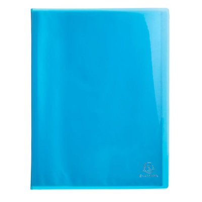 EXACOMPTA Protege Documents Soude - 21 X 29.7 - 80 Vues - Pochettes Crital Lisses - Turquoise