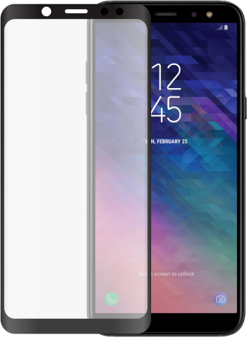 BIGBEN CONNECTED Prot&egrave;ge-&eacute;cran en verre tremp&eacute; 2.5d contour noir pour samsung galaxy a7 a750 2018