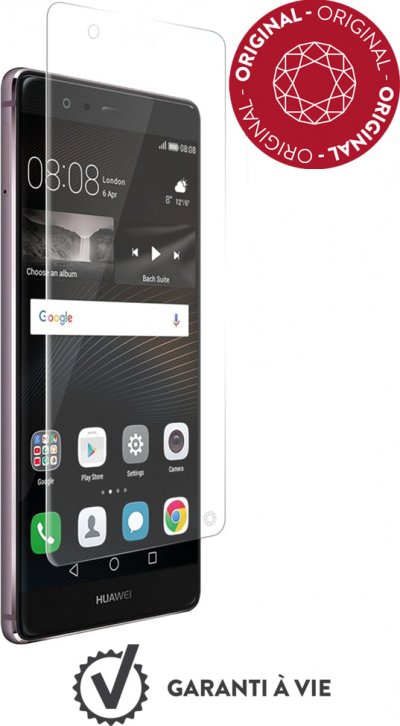 BIGBEN CONNECTED Prot&egrave;ge-&eacute;cran en verre tremp&eacute; force glass incurv&eacute; pour huawei p9
