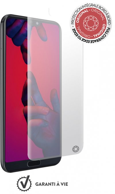 BIG BEN Prot&egrave;ge-&eacute;cran en verre tremp&eacute; force glass pour huawei p20 avec kit de pose