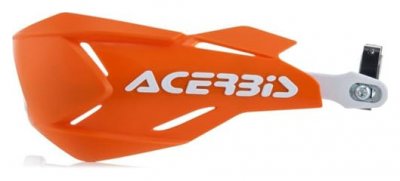 ACERBIS Prot&egrave;ge-mains  X-Factory orange/blanc (paire)