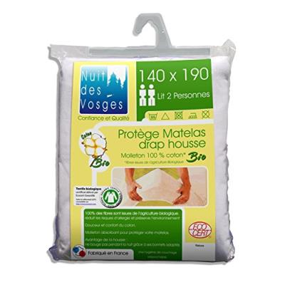 GENERIQUE Prot&egrave;ge matelas absorbant coton bio natura 140x190