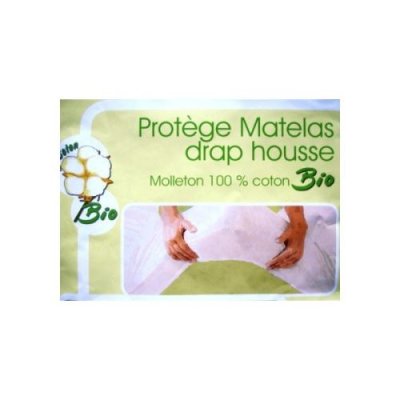 VALRUPT Prot&egrave;ge matelas absorbant coton bio natura 90x190