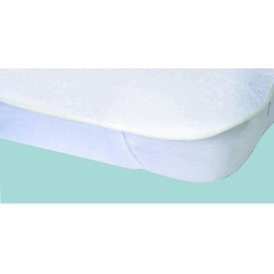 TOISON D OR Protege-matelas Alese imperm&eacute;able Elasretane &eacute;ponge bouclette 100% coton 140x190 cm blanc
