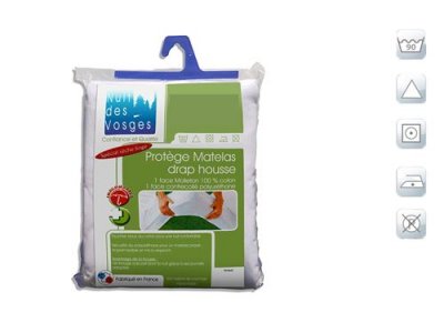 NUIT DES VOSGES Prot&egrave;ge matelas imperm&eacute;able arnaud micro-respirant 80x200