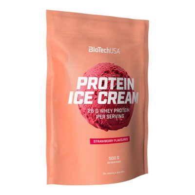 BIOTECH USA Protein Ice Cream (500g)Fraise Desserts