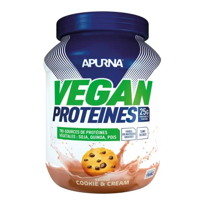 APURNA Prot&eacute;ine Vegan  Cookie and cream 600g