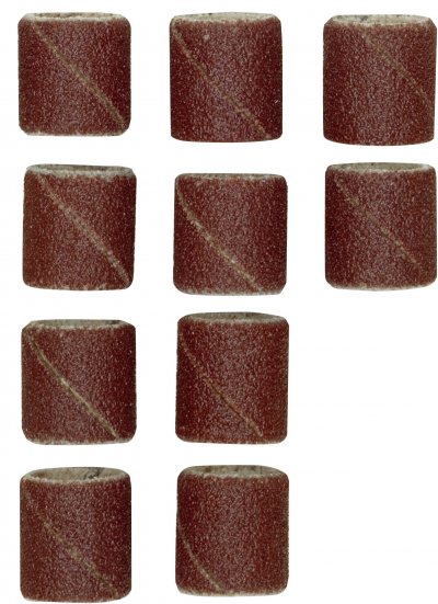 PROXXON MICROMOT Proxxon Bandes abrasifs en corindon, 10 mm x 10 mm, 10 pi&egrave;ces