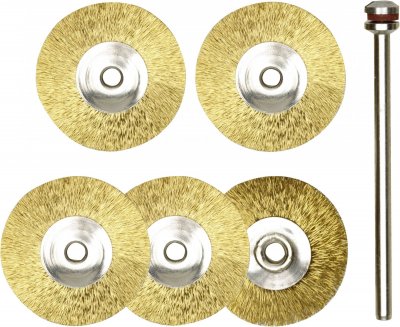 PROXXON  - Set de 5 brosses rondes en Laiton Micromot 28962