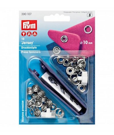  PRYM Boutons Pression Jersey 10 mm Anneau Laiton