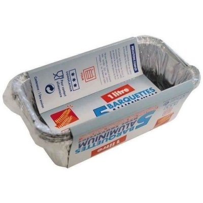 MANUTAN PUBLI EMBAL Lot de 5 barquettes aluminium 0.5 litre - Elbe