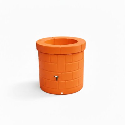 PLAST UP ROTOMOULAGE PUIT RECUPERATEUR EAU DE PLUIE 340L-Orange-83.5cm - Orange