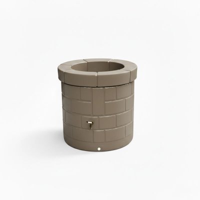 PLAST UP ROTOMOULAGE Puit recuperateur eau de pluie 340L-Taupe-83.5cm - Taupe