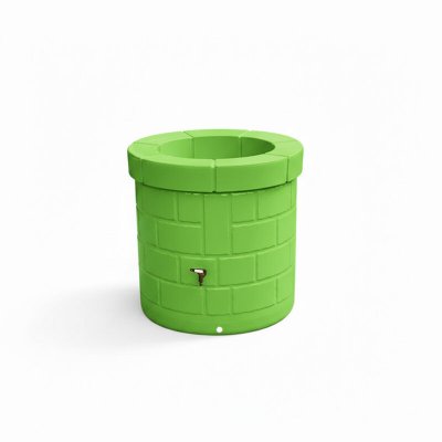 PLAST UP ROTOMOULAGE PUIT RECUPERATEUR EAU DE PLUIE 340L-Vert Anis-83.5cm - Vert Anis