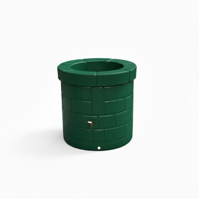 PLAST UP ROTOMOULAGE PUIT RECUPERATEUR EAU DE PLUIE 340L-Vert Fonce-83.5cm - Vert Fonce