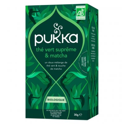 PUKKA  - Assortiment th&eacute; vert, th&eacute; noir et infusion 80 sachets - 