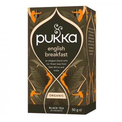PUKKA  Th&eacute; Elegant English Breakfast Bio 20 Sachets 50 g - Lot de 2