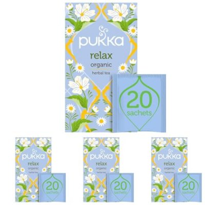 PUKKA  Tisane Bio Relax 20 Sachets 40 g - Lot de 2