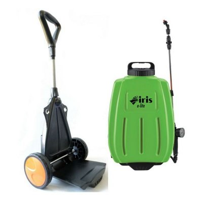IRIS GARDEN Pulv&eacute;risateur &eacute;lectrique  ELITE 16L Batterie Lithium 8Ah Chariot trolley / Bretelles