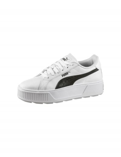 PUMA  chaussures de tennis Femme Noir blanc Pelle Sintetico