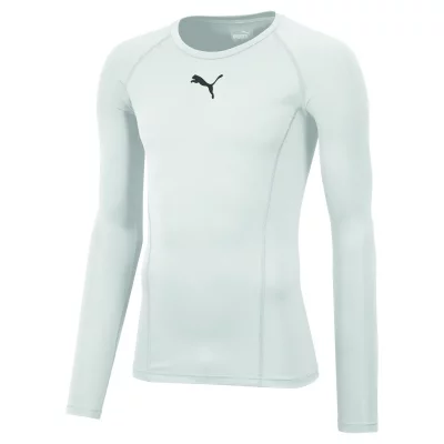 PUMA  Homme Liga Baselayer Tee Ls T Shirt,  White, M EU