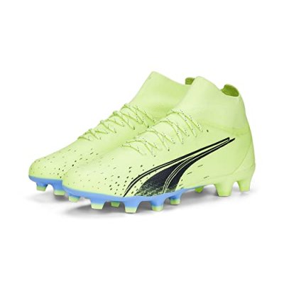 PUMA  Ultra Pro FG/AG, Chaussure de Football Homme, Fizzy Light-Parisian Night-Blue Glimmer, 42.5 EU