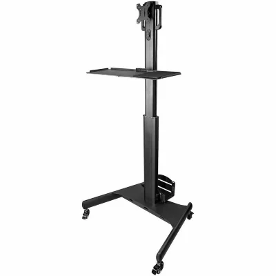 STARTECH.COM Pupitre De Travail Mobile Avec Ecran Et Support Tour Pc/clavier