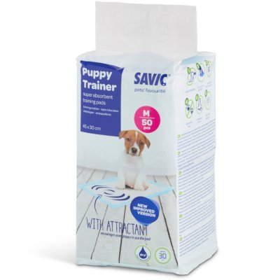 SAVIC Puppy Trainer  taille M Tapis absorbants pour chiot 4x50 tapis