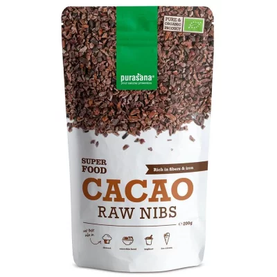 Purasana - Eclats De F&egrave;ves De Cacao Cacao Nibs Be-Bio-02 - 200 G