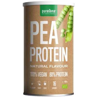 PURASANA  Prot&eacute;ine de Pois Naturel Poudre Bio 400g