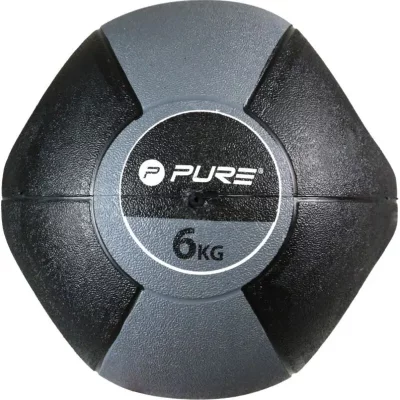PURE 2IMPROVE Pure2Improve M&eacute;decine Ball Unisexe, Noir, Taille Unique