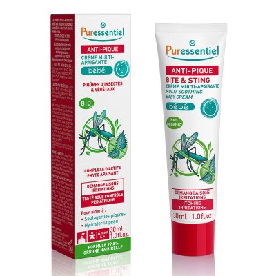 PURESSENTIEL  ANTI-PIQUE - Cr&egrave;me Multi-Apaisante B&eacute;b&eacute;, 30ml