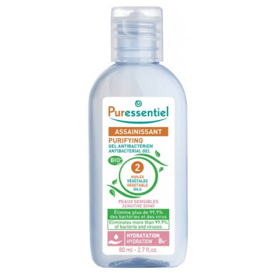 PURESSENTIEL  Assainissant - Gel antibact&eacute;rien hydratant bio 80ml
