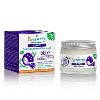 PURESSENTIEL  D&eacute;tente baume de massage calmant b&eacute;b&eacute; 030ml