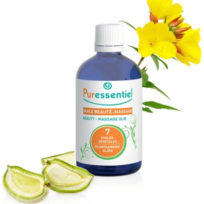 PURESSENTIEL  Huile de Massage BIO aux 3 Huiles V&eacute;g&eacute;tales