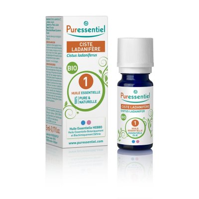 PURESSENTIEL  huile essentielle bio ciste ladanif&egrave;re 5ml