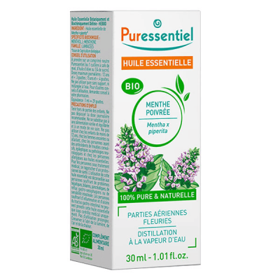 PURESSENTIEL  Huile Essentielle de Menthe poivr&eacute;e BIO - 30 ml T.U