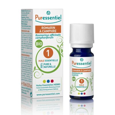 PURESSENTIEL  Huile Essentielle de Romarin &agrave; camphre BIO - 10 ml T.U