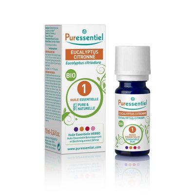 PURESSENTIEL  Huile Essentielle Eucalyptus Citronn&eacute; Bio, 10ml