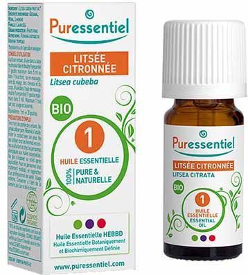 PURESSENTIEL  Huile essentielle Lits&eacute;e citronn&eacute;e BIO - 10 ml T.U