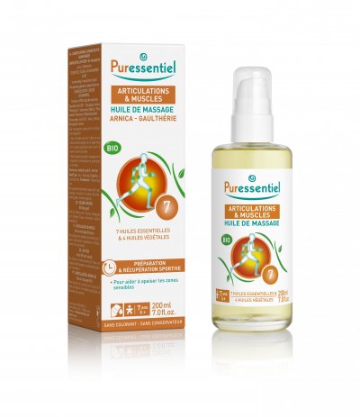 PURESSENTIEL  Huile Massage Articulation Muscles Arnica 200ml